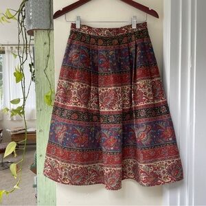 Vintage paisley boho skirt, Vintage size 12UK